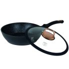 Berlinger Haus Black Rose Collection mély serpenyő márvány bevonattal  fedővel 24 cm BH-1643N 