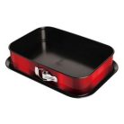 Berlinger Haus Metallic Burgundy Line kapcsos szögletes tortaforma titán bevonattal, alátéttel BH-1545