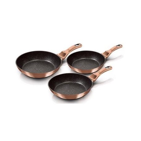 Berlinger Haus Rose Gold Line Collection 3 részes serpenyőkészlet BH-1278N