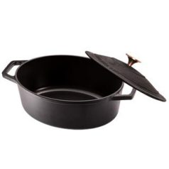   Berlinger Haus Black Rose Collection öntöttvas ovális sütőedény fedővel  30 cm BH-6494