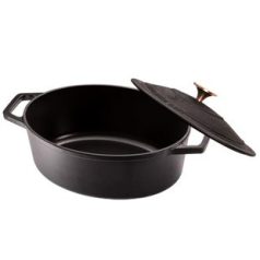   Berlinger Haus Black Rose Collection öntöttvas ovális sütőedény fedővel  30 cm BH-6494