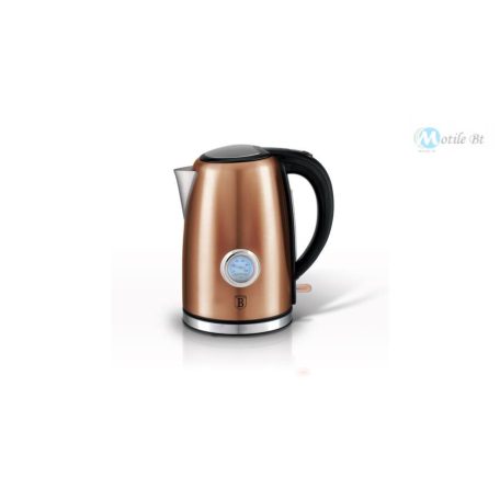 Berlinger Haus Metallic Line rozsdamentes acél elektromos vízforraló termosztáttal, 1,7 liter, 2200 W, rosegold metál BH-9069