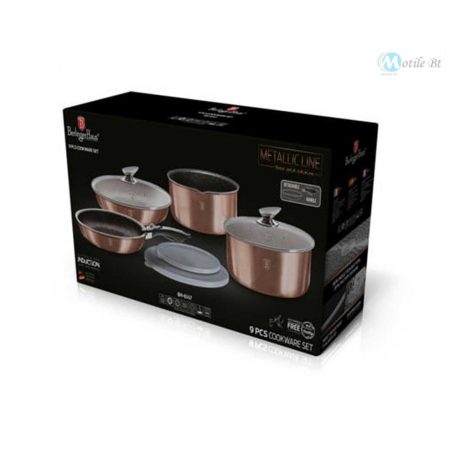 Berlinger Haus  Edénykészlet márvány bevonattal 9 részes Rosegold Edition BH-6147