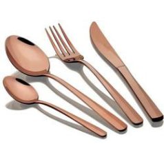   Berlinger Haus 6 személyes rozsdamentes acél evőeszköz készlet, tükörfénnyel  24 részes, rosegold BH-2637