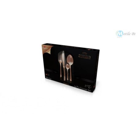 Berlinger Haus 6 személyes rozsdamentes acél evőeszköz készlet, tükörfénnyel  24 részes, rosegold BH-2637