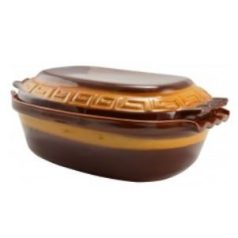 11902 Agyag Római Tál Mázas 6L.