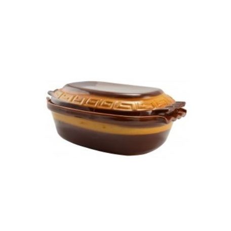 11902 Agyag Római Tál Mázas 6L.