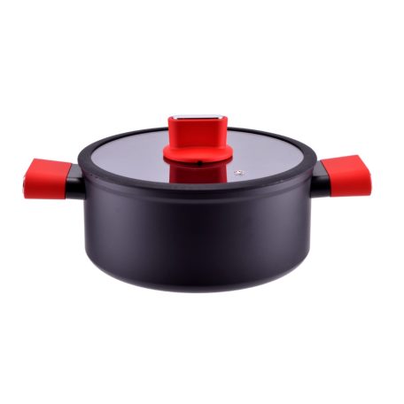 Alu.Lábas+Üvegfedő 5L 24Cm