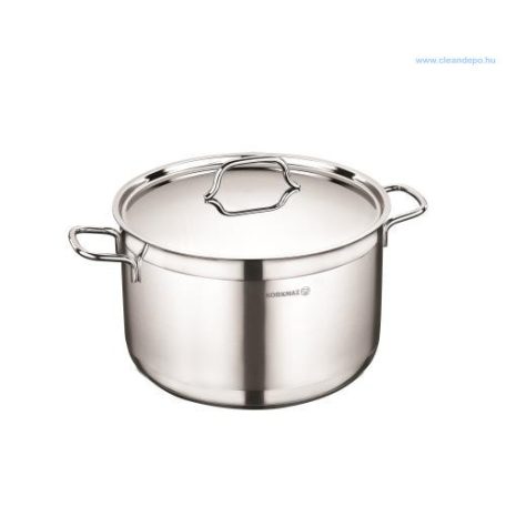 Korkmaz Alfa rozsdamentes fazék fedővel 6,8 literes 26x13 cm