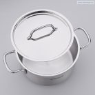 Korkmaz Alfa rozsdamentes fazék fedővel 6,8 literes 26x13 cm