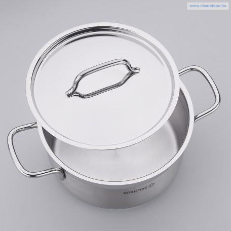 Korkmaz Alfa rozsdamentes fazék fedővel 6,8 literes 26x13 cm