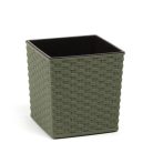Lamela Juka Eco Rattan hatású  Virágtartó Kaspó  19x19 cm 826