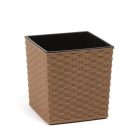 Lamela Juka Eco Rattan hatású  Virágtartó Kaspó  19x19 cm 826