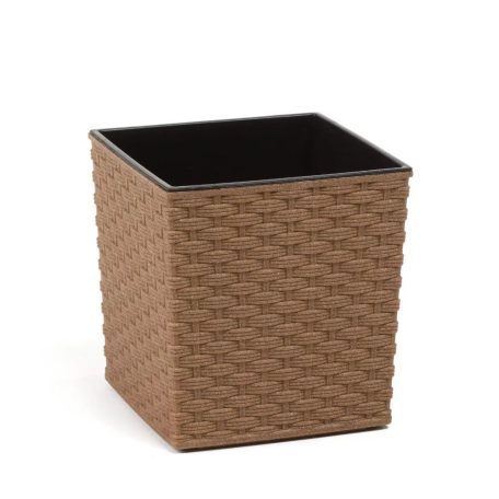 Lamela Juka Eco Rattan hatású  Virágtartó Kaspó  19x19 cm 826