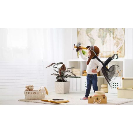 Lamela Juka Eco Rattan hatású  Virágtartó Kaspó  19x19 cm 826