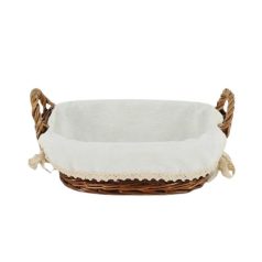 Kosár Textillel 27 × 18 × 9 cm TH41549