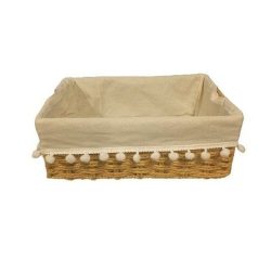 Kosár Textillel30X20X11Cm TW41272