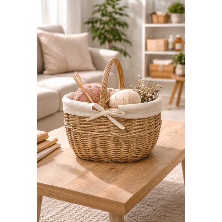 Füles  kosár textillel  TH41455/L