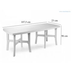 Trio Plus Asztal Feh 180-240X100Cm