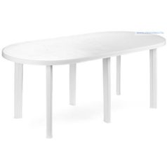 Tavolo  Ovál Asztal 180X90-Es Fehér