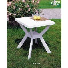 Reno 70X70 Asztal Fehér**