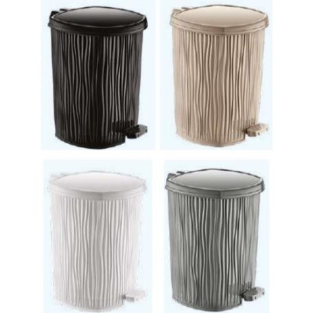 Hullámos Pedálos szemetes   belső betéttel  11 L  DL002