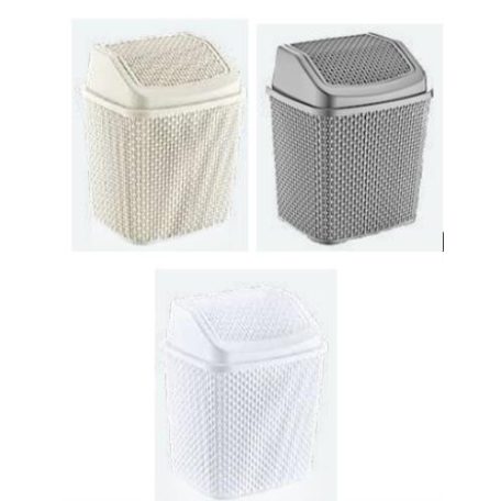 Rattan hatású billenős szemetes 6,2L N009