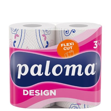 Paloma papírtörlő 2t. 3rét. 145 lap színes-perforalt Flexi Sheet DESIGN