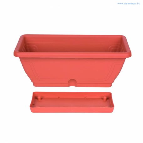 Balkonláda 60 cm tálcával mintás