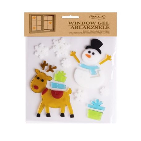 Ablakzselé Hóemberek+Rénszar 312698