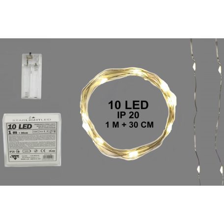 432140 ELEMES FŰZÉR,1M 10LED MELEGF