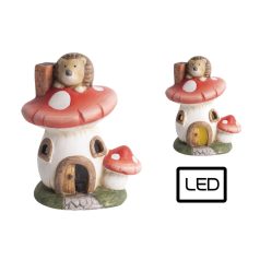 2 K.Gomba Ház+Süni+Led **1585