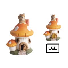 K.Gomba Ház+Mókus+Led 158503