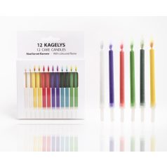 Gyertya Sznap*12 Színesláng 497213