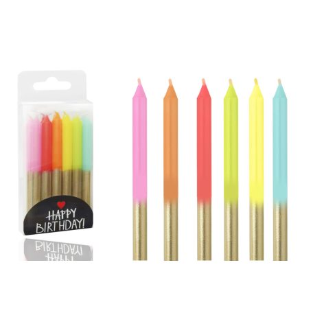 Gyertya Sznap*12 Metál Color 497361