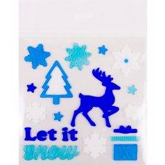 Ablakzselé Kék/Feh Rénsz+Hó 312804