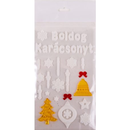 Ablakzselé Feh/Arany Díszek 312867