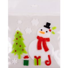 Ablakzselé Hóember+Ffa 20X25 312876