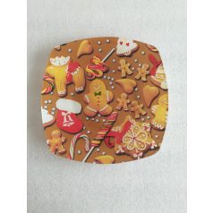 Üveg Tányér Mézeskalács 102080