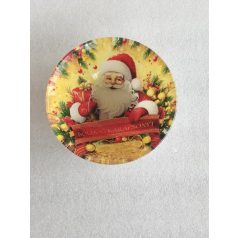 Üveg Tálka Mély Télapós 102102