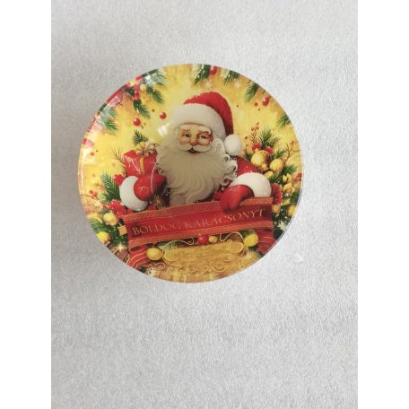 Üveg Tálka Mély Télapós 102102