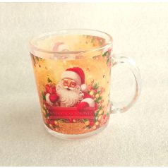 Üveg Bögre Télapós 102118