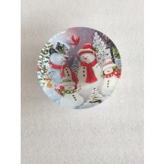 Üveg Tálka Mély Hóember 14,5 102103