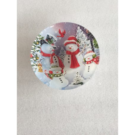 Üveg Tálka Mély Hóember 14,5 102103