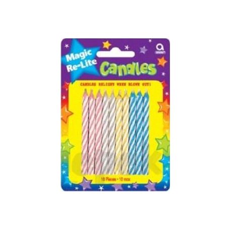 Gyertya Csíkos Elfújh.Lan. 497151