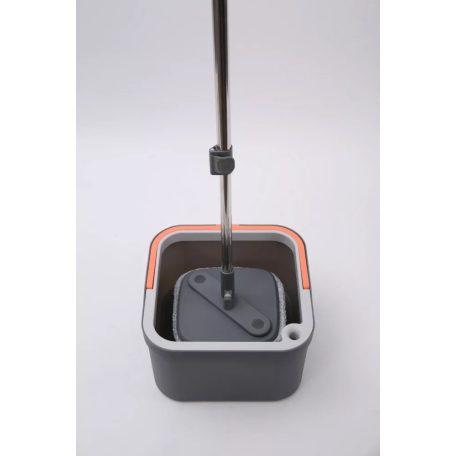 Spin Flat Mop  Kétrekeszes professzionális forgófejes felmosó szett, 2 extra mop fejjel