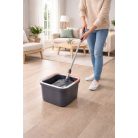 Spin Flat Mop  Kétrekeszes professzionális forgófejes felmosó szett, 2 extra mop fejjel