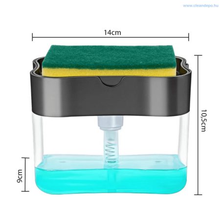 Mosogatószertartó Folyékony Adagoló,Szivaccsal