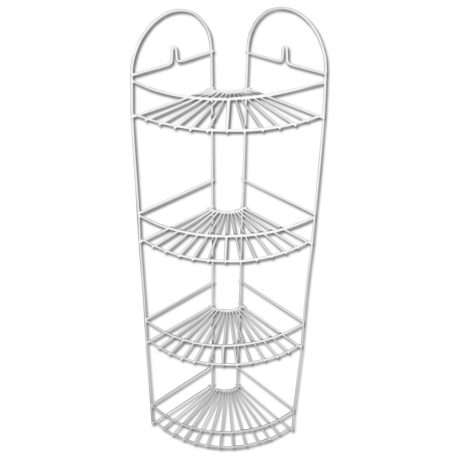Fém 4 részes sarokpolc 