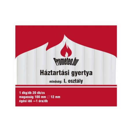 HÁZTARTÁSI GYERTYA 1DKG. 20DB/CS